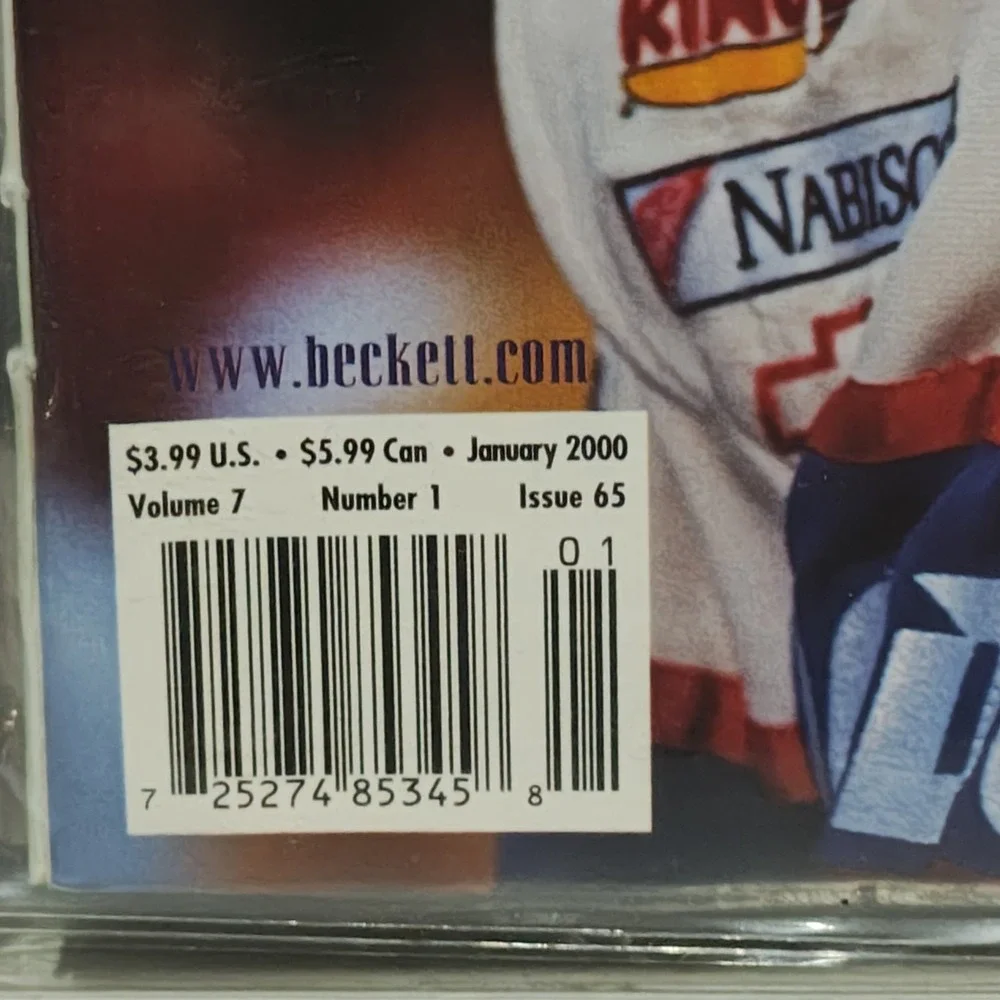 Vintage Beckett Racing Magazine January 2000 Near Mint Protective Sleeved